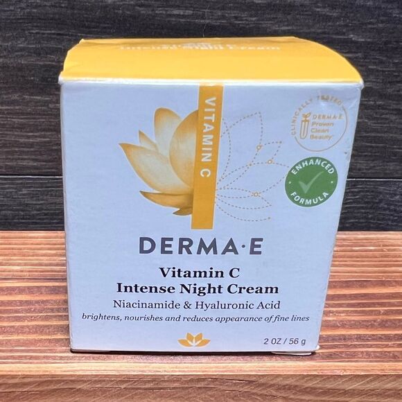 Derma-E Vitamin C Intense Night Cream, Full Size at 2 oz. New with Box! - Picture 11 of 16